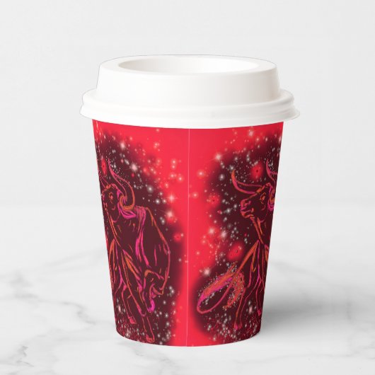 Gobelets En Papier Exécution de tasses de papier Red Bull (Droite)