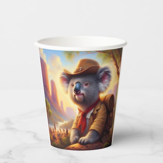 Gobelets En Papier Explorateur Koala (Recto)