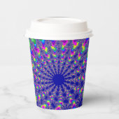 Gobelets En Papier Explosion de arc-en-ciel rose (Gauche)