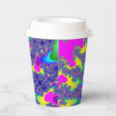 Gobelets En Papier Explosion de arc-en-ciel rose (Droite)