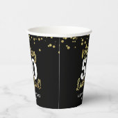 Gobelets En Papier Faire de l'âge apparence bon Black Gold Anniversai (Droite)