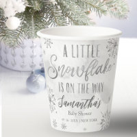 faire-part de Baby Shower flocon de neige