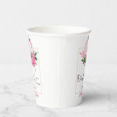 Gobelets En Papier Faire tomber l'amour Rose blush Citrouille Rustiqu (Droite)