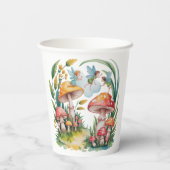 Gobelets En Papier Fairy First Girl Birthday Party (Verso)