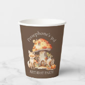 Gobelets En Papier Fairy House Woodland Créature fête d'anniversaire (Recto)