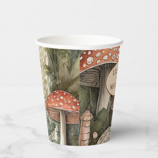 Gobelets En Papier FAIRYCORE Champignons Goblincore Custom Party (Droite)