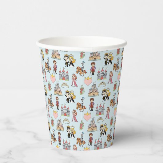 Gobelets En Papier Fairytale Princess and Knight Motif Paper Cup (Droite)