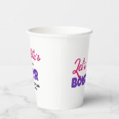 Gobelets En Papier Faisons du Bowling Anniversaire Bowling Enfants (Droite)