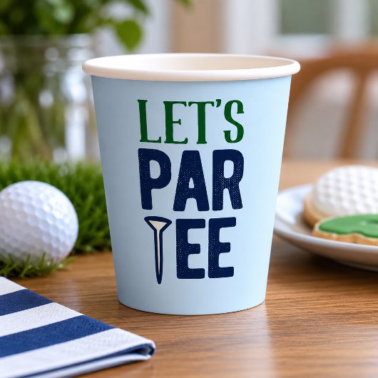Gobelets En Papier Faisons la fête au golf