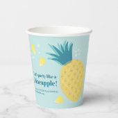 Gobelets En Papier Faisons la fête comme un ananas (Verso)