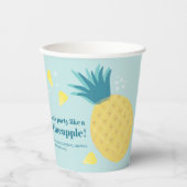 Gobelets En Papier Faisons la fête comme un ananas (Recto)