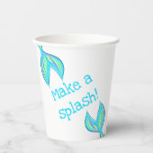 Gobelets En Papier Faites un Splash ! Bleu ciel (Recto)