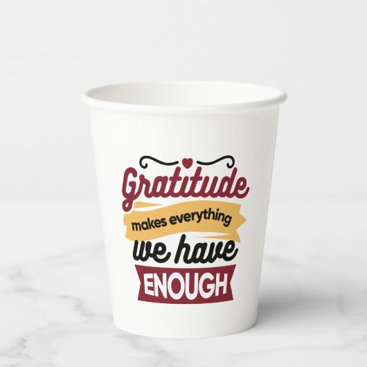 Gobelets En Papier Faith and Gratitude Artwork – Uplifting Christian  (Verso)