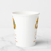 Gobelets En Papier Fall in Love Autumn Rustic Pumpkin Baby Shower   (Droite)