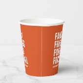 Gobelets En Papier Familles amis nourriture football orange Thanksgiv (Droite)