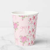 Gobelets En Papier Fancy One Coquette Bow Premier anniversaire (Gauche)