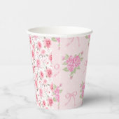 Gobelets En Papier Fancy One Coquette Bow Premier anniversaire (Droite)