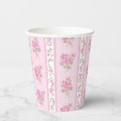 Gobelets En Papier Fancy One Premier Anniversaire Coquette Rose Bow (Recto)