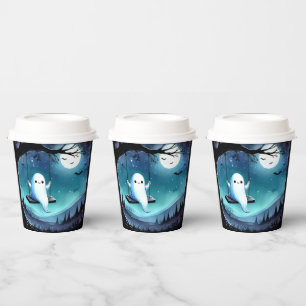 Gobelets En Papier Fantôme à bascule mignon