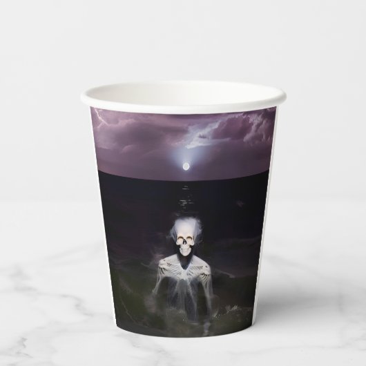 Gobelets En Papier Fantôme en mer - Peinture à l'huile (Verso)