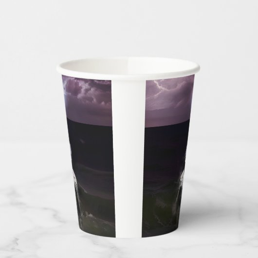 Gobelets En Papier Fantôme en mer - Peinture à l'huile (Gauche)