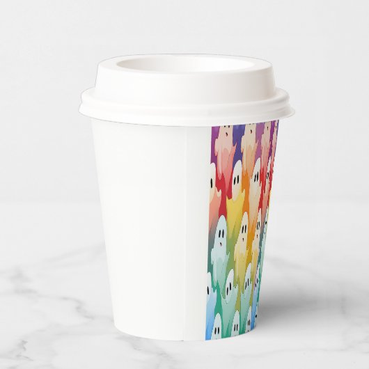 Gobelets En Papier Fantômes arc-en-ciel (Droite)