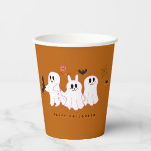 Gobelets En Papier Fantômes drôles posant pour une photo   Tasse en p