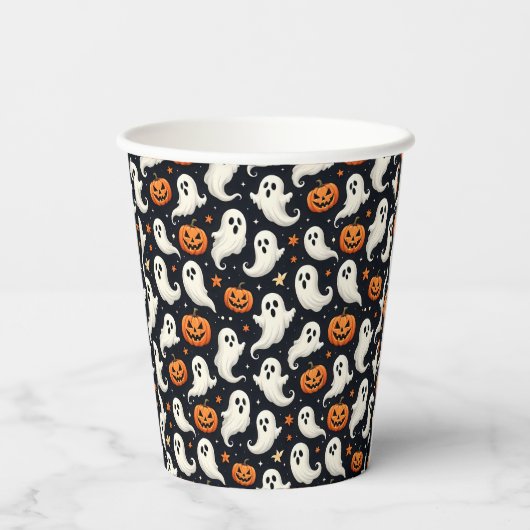 Gobelets En Papier Fantômes et Jack oLanterns (Verso)