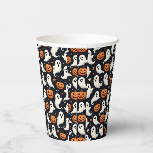 Gobelets En Papier Fantômes et Jack oLanterns (Droite)