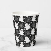 Gobelets En Papier Fantômes mignons | Araignées | Spider Webs Hallowe (Droite)