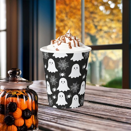 Gobelets En Papier Fantômes mignons | Araignées | Spider Webs Hallowe