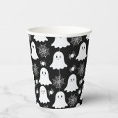 Gobelets En Papier Fantômes mignons | Araignées | Spider Webs Hallowe (Droite)