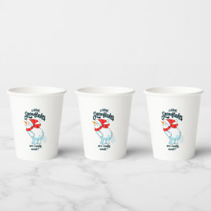 Gobelets En Papier Farer Snowman Comment Les Snowflakes Sont Vraiment