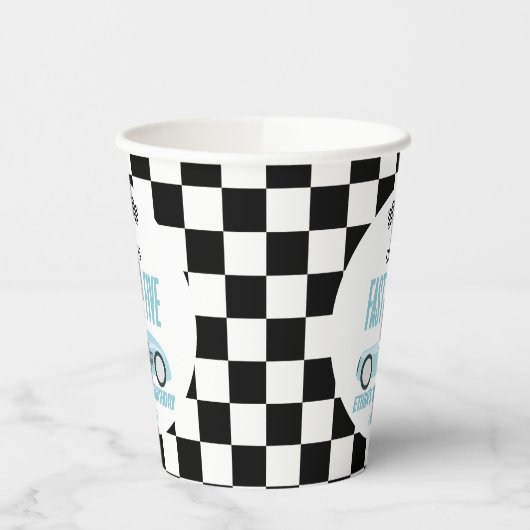 Gobelets En Papier Fast & Five Blue Race Car 5e fête d'anniversaire (Gauche)