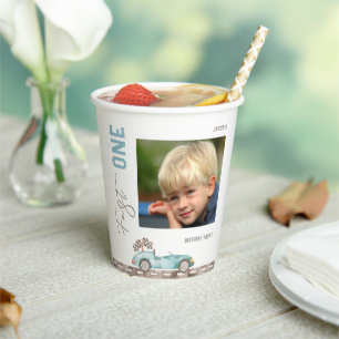 Gobelets En Papier Fast One Photo Anniversaire