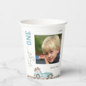 Gobelets En Papier Fast One Photo Anniversaire (Verso)