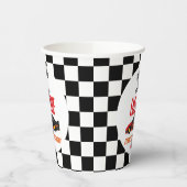 Gobelets En Papier Fast One Red Flame Race Voiture 1er anniversaire f (Gauche)