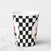 Gobelets En Papier Fast One Red Flame Race Voiture 1er anniversaire f (Droite)