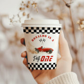 Gobelets En Papier Fast One Red race car Garçon 1er anniversaire