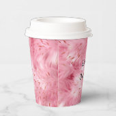 Gobelets En Papier Faux Faux Rose (Droite)