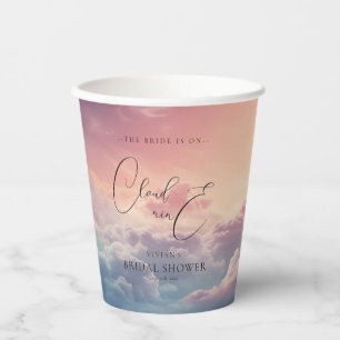 Gobelets En Papier Faveurs de mariage Watercolor Dreamy Sunset Cloud