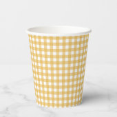 Gobelets En Papier Faye et Lauren Fall Jaune En vichy (Verso)