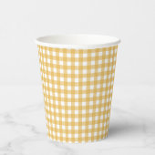 Gobelets En Papier Faye et Lauren Fall Jaune En vichy (Droite)