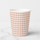 Gobelets En Papier Faye et Lauren Fall Light En vichy Brown (Droite)