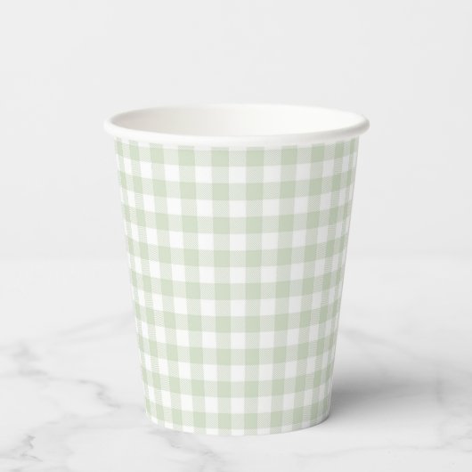 Gobelets En Papier Faye et Lauren Green Plaid (Verso)
