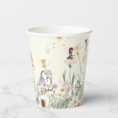 Gobelets En Papier Fée florale magique | Anniversaire (Verso)