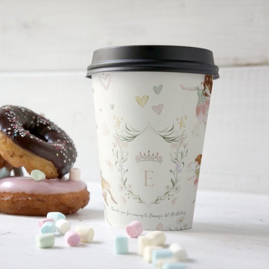 Gobelets En Papier Fée florale magique | Anniversaire