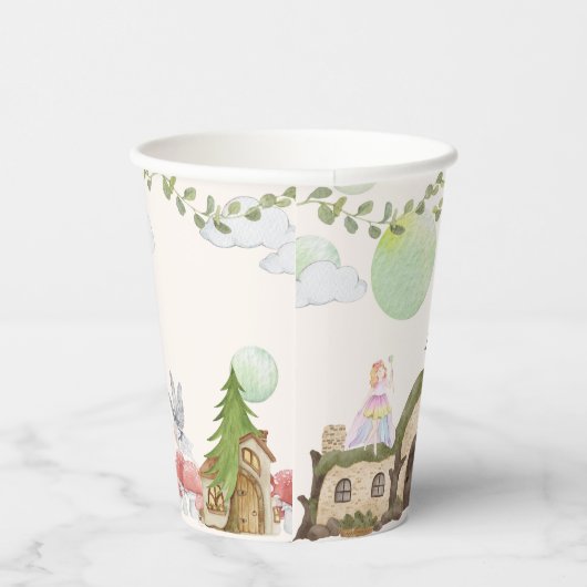 Gobelets En Papier Fée maison fête d'anniversaire (Droite)