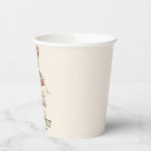 Gobelets En Papier Fée personnalisée Premier rose 1er anniversaire (Gauche)