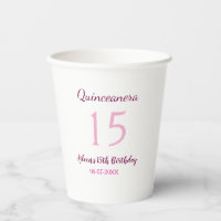 Fée rose 15e anniversaire simple moder quinceanera